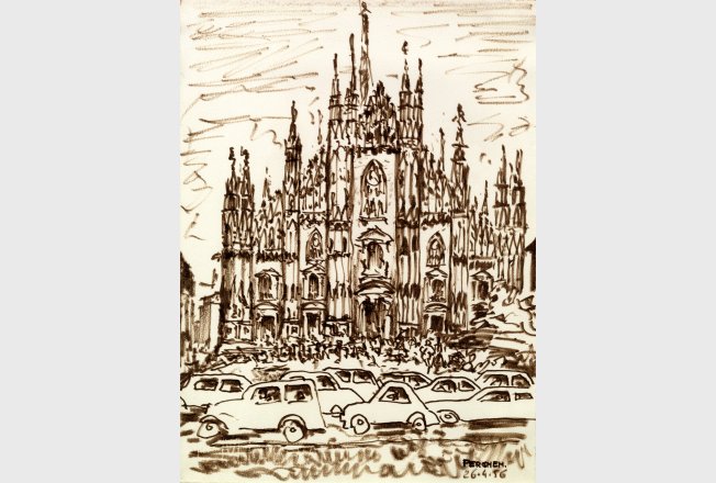 Il Duomo di Milano, 26 aprile 1956
