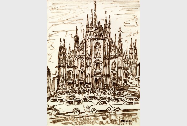 Il Duomo di Milano, 26 aprile 1956