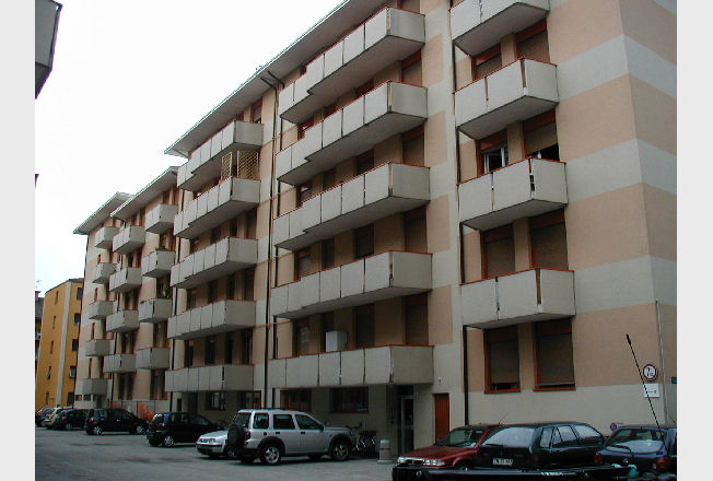 Case per abitazione in via Taramelli, Trento, 1968
