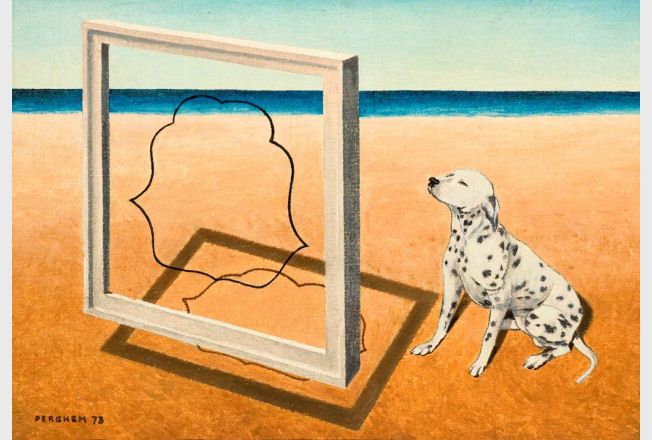 Il dalmata, 1973, olio su tela
